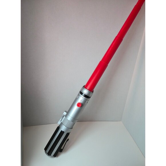 2004 Star Wars Hasbro Red Light Saber Retractable Non-Electronic Anakin Darth - Picture 2 of 8
